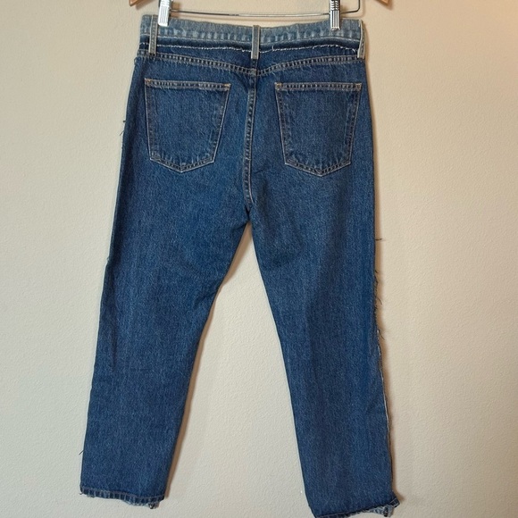 Women’s Jeans Size 28 Current/Elliott Blue High Rise Ankle Crop Two-Toned Rugged - Picture 9 of 15
